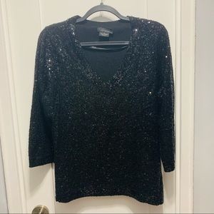 C By Bloomingdales Cashmere Sequins Sweater